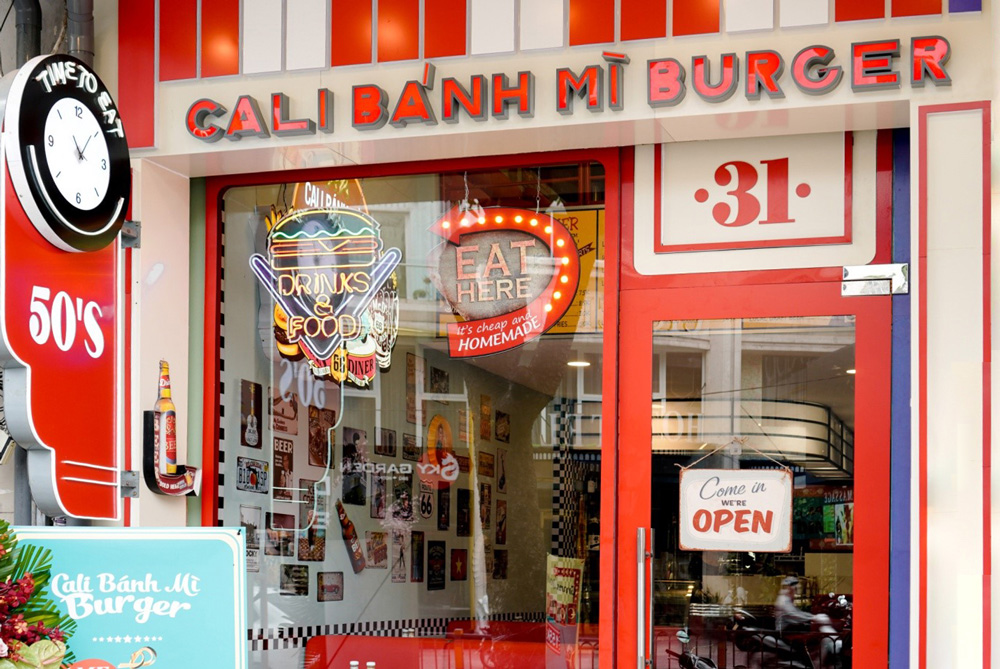 Cali Banh Mi Burger - Lucas Diner Back To The Future